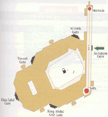 Top View of Al Masjid Al Haraam in Makkah