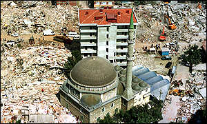 Turkey Earthquake: The mosque remained saved so also the building which was donated for the mosque (Waqf to mosque) was also saved!! . Subhanallah